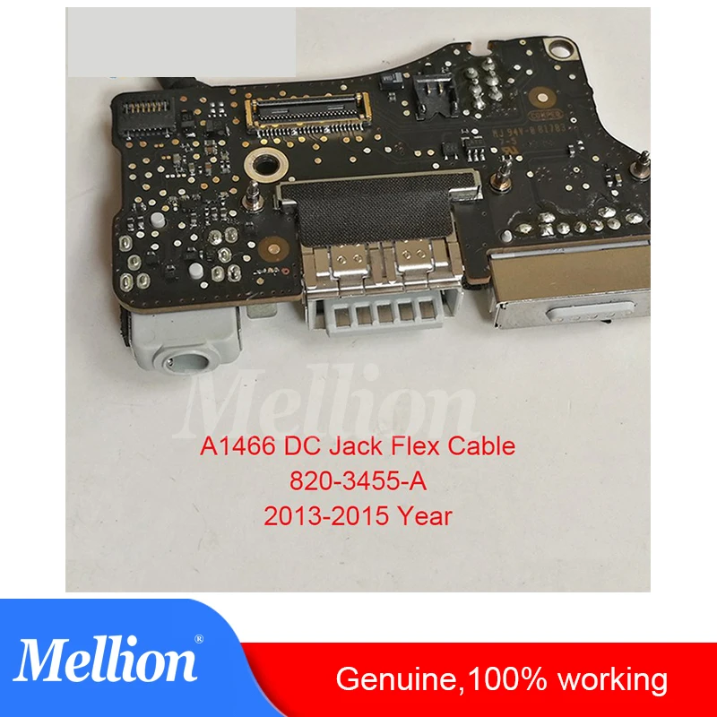 Оригинальный A1466 ноутбук I/O USB Power аудио Плата 820 3455 A DC Jack 923 0439 для MacBook Air 13 &quotA1466 2013