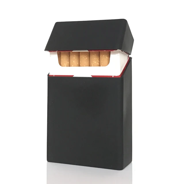 Novelty Black Tiger Silicone Holds 20 Cigarettes Cigarette Case Smoking