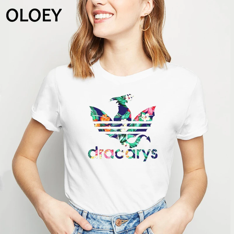 

Dracarys t shirt for Women Game Of Thrones Aesthetic tshirt Vintage Harajuku Mother of Dragon Daenerys Clothes Khaleesi Camiseta