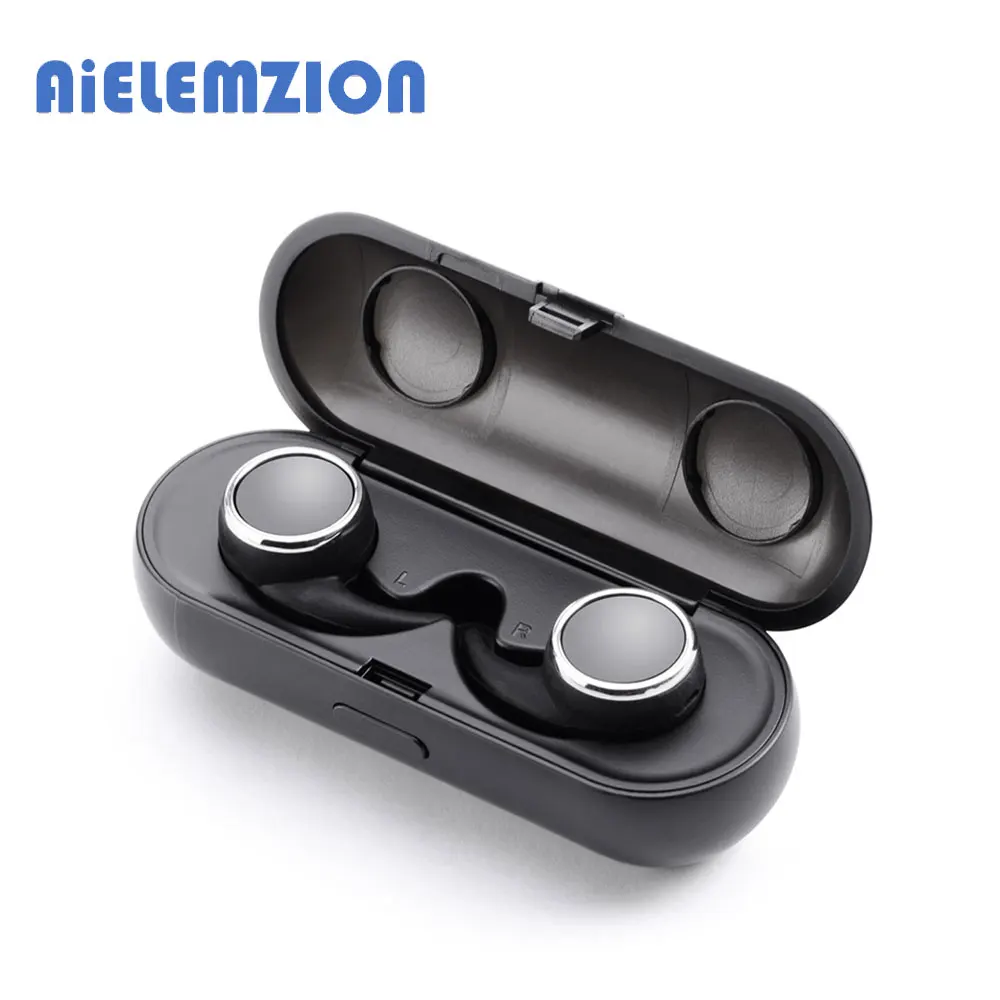 

Car Bluetooth Kits Handsfree R160 TWS Bluetooth V4.1 True Wireless Stereo Earphone Mini Invisible Microphone 300mAh Charging Box