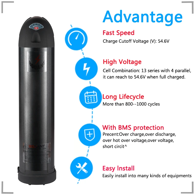 48 v 12ah вниз трубка e-велосипед литиевая батарея для samsung 30B 18650 для Bafang 750 W 1000 W бесщеточный мотор 48 V электрический велосипед батарея