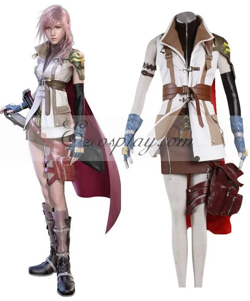 

Final Fantasy XIII Lightning Cosplay Costume (Deluxe Design) E001