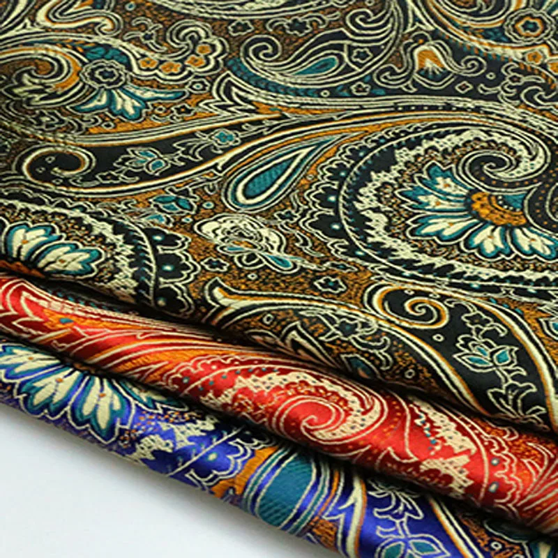 

Lucky Traditional Ruyi Flower Jacquard Brocade Fabric 50x75cm Jacquard Apparel Costume patchwork fabric Upholstery Furnishing Ma