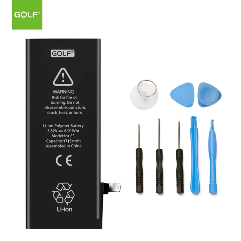 GOLF 1715mAh аккумулятор для iPhone 6S, сменные батареи для iPhone6S, аккумулятор для телефона+ инструменты для установки