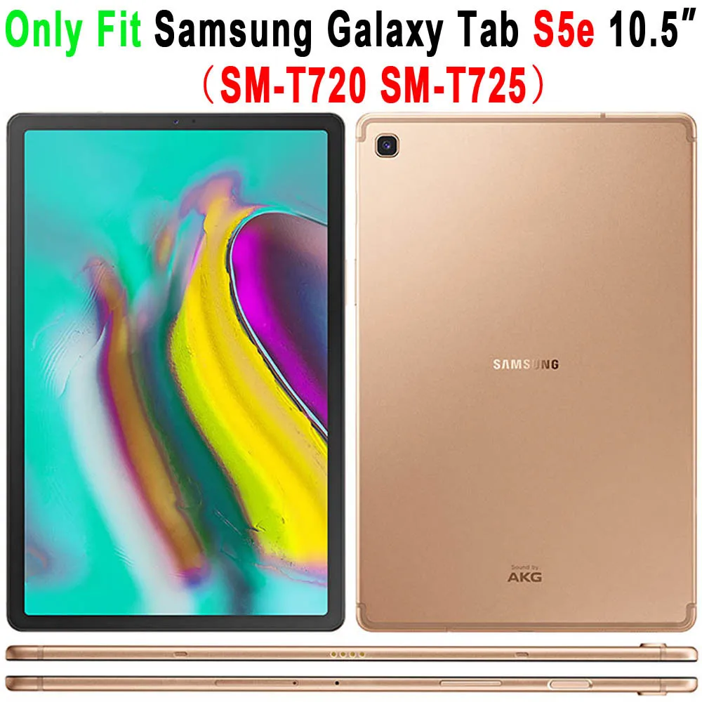 Ультратонкий Магнитный чехол для samsung galaxy tab S5E SM T720 T725, чехол для планшета galaxy tab s5e, чехол с функцией автоматического сна/пробуждения+ 3 в 1