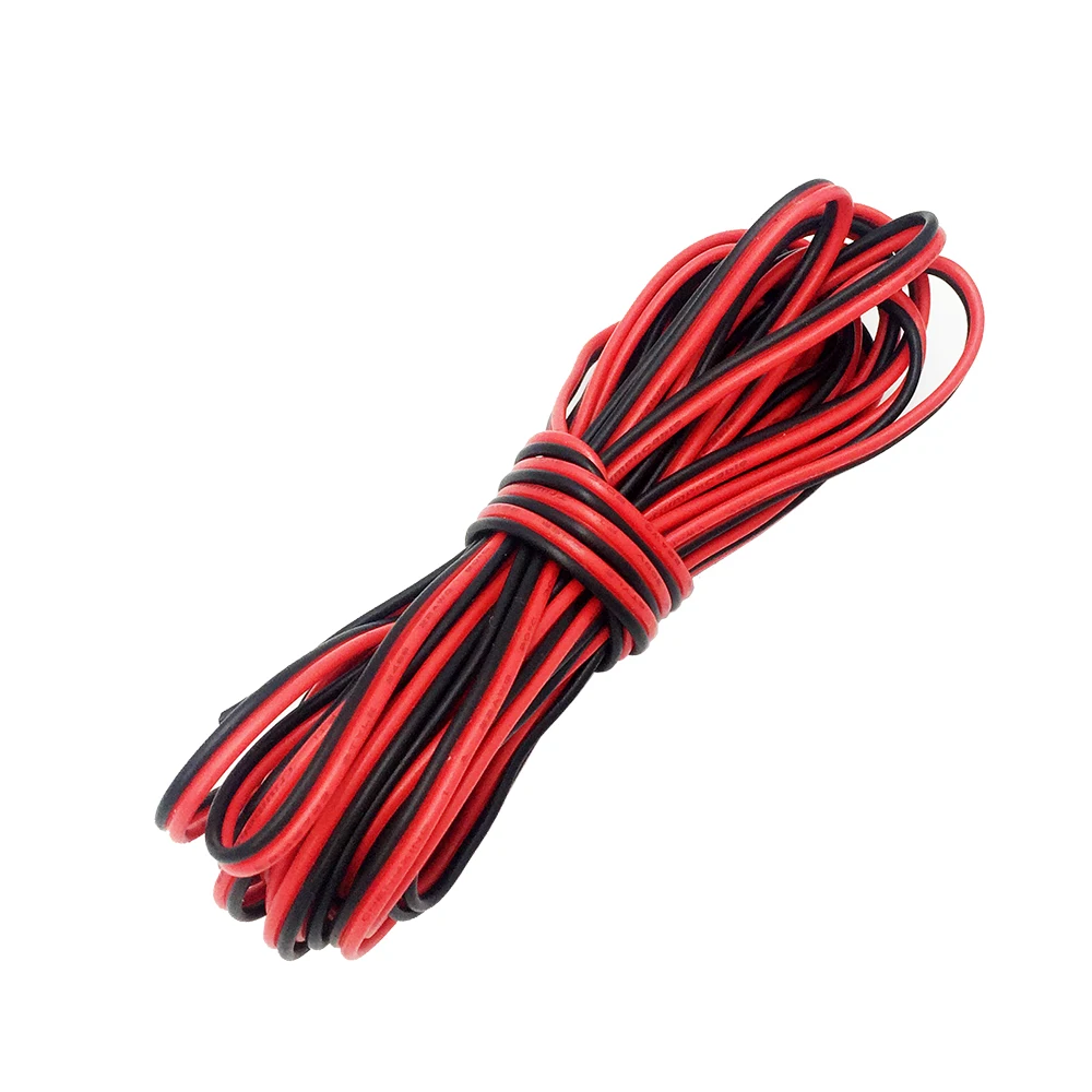 

22 awg Electrical Wire 2pin Extension Cable Wires Tinned Copper Insulated PVC Extension LED Strip Cable Red Black Wire