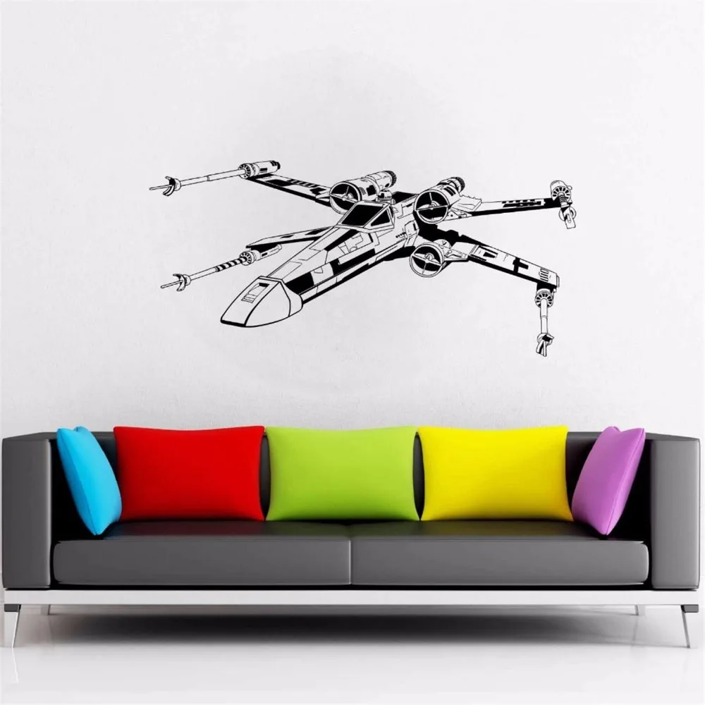 Wall Decals Star Wars X Wing Fighter Vinyl Wall Decal Home Decor