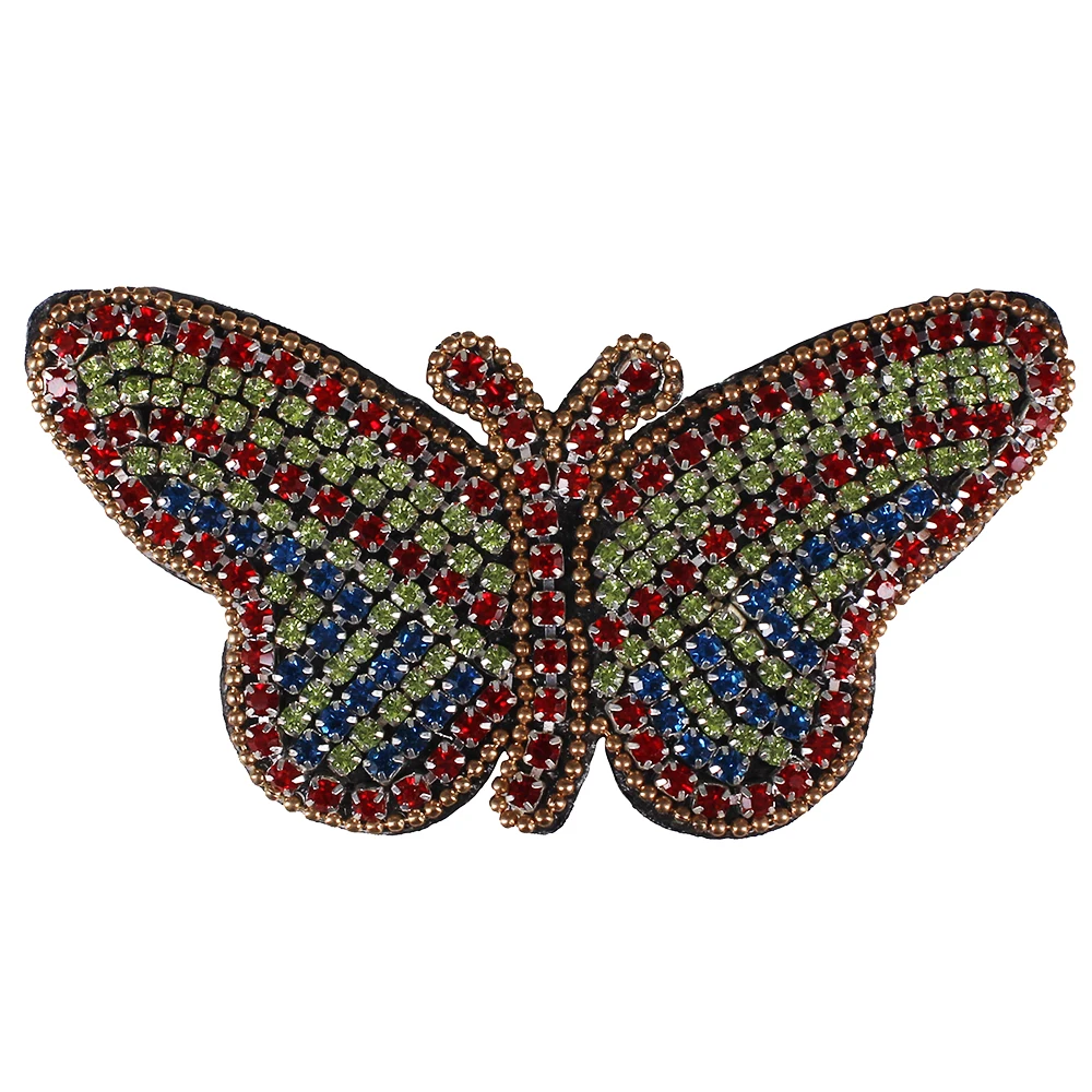Buy 10piece Beaded Crystal Multicolour Butterfly