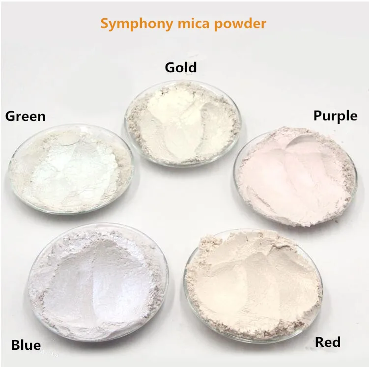 

50g per color Mica Powder Nail glitter Mermaid Powder Pearl Pigment White Symphony Car change color Eyeshadow Dye Soap Pigment