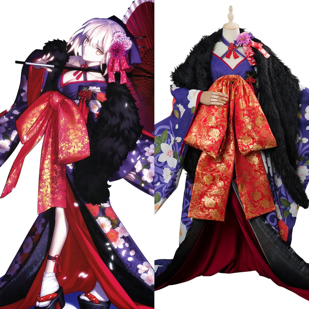 Fate Grand Order костюм для косплея Arturia Saber Alter взрослых женщин и девочек полный