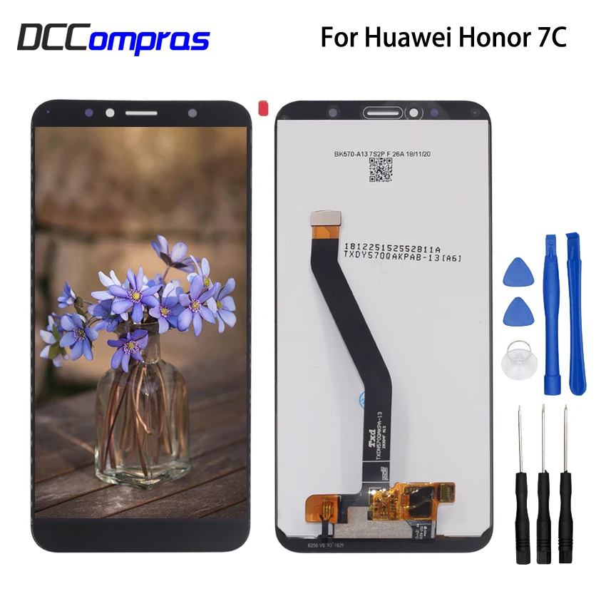 Для huawei Honor 7C Aum-L41 ЖК-дисплей сенсорный экран дигитайзер Запчасти для телефонов для Honor 7C экран ЖК-дисплей бесплатные инструменты