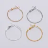 10pcs 20 25 30 40 50mm Gold Circle Round Hoop Earrings Hooks Earring Findings For DIY Jewelry Making Accessories Supplies ► Photo 3/6