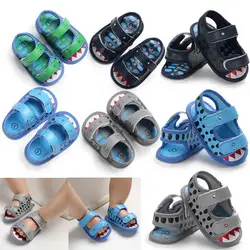 Новинка; Лидер продаж младенческой новорожденных Для маленьких мальчиков сандалии на мягкой подошве кроватки обувь против скольжения