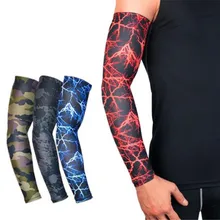 1 пара УФ Защита работает Велоспорт подогреватели руку Баскетбол волейбол, велосипед рука охватывает гольф Спортивные Площадки Elbow