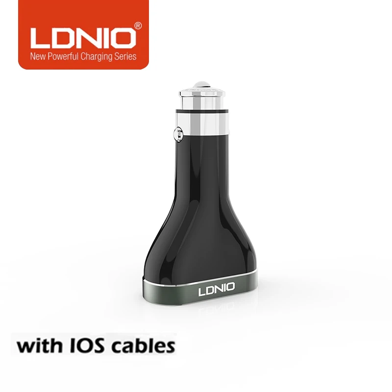 

LDNIO Quick Charger 2.0 Mobile Phone Charger 6.6A 4USB Fast Car Charger Applicable To Xiaomi Huawei Samsung Tablet Car-Charge 1