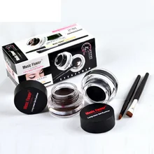 Ems или dhl 200 наборы макияж черный и коричневый Водонепроницаемый Защита от размазывания долгого геля подводка для глаз