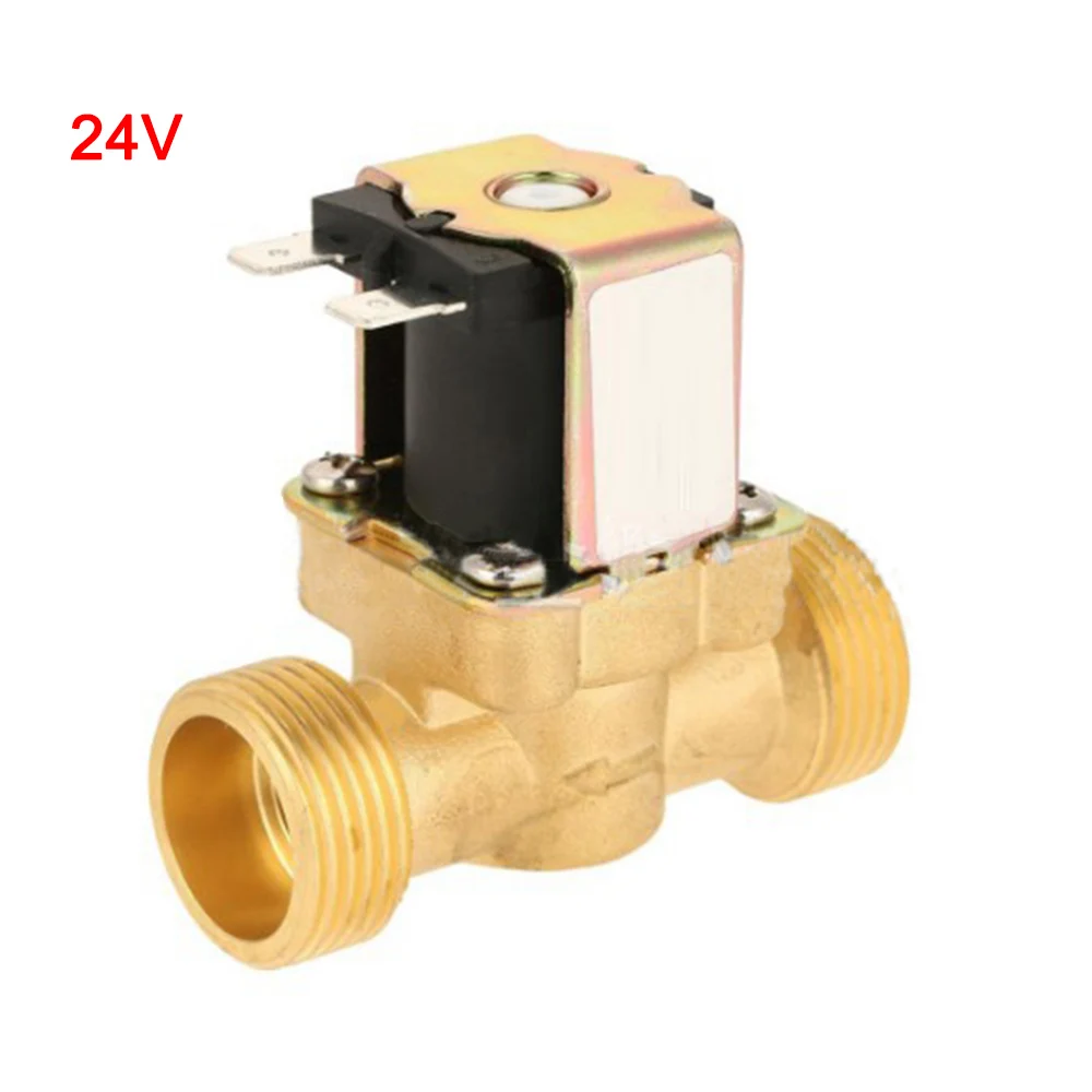 

New Water Solenoid Valve Electric DC N/C Air Inlet Flow Switch for Water Air with Copper filter valve AC 220V DC 12V DC 24V