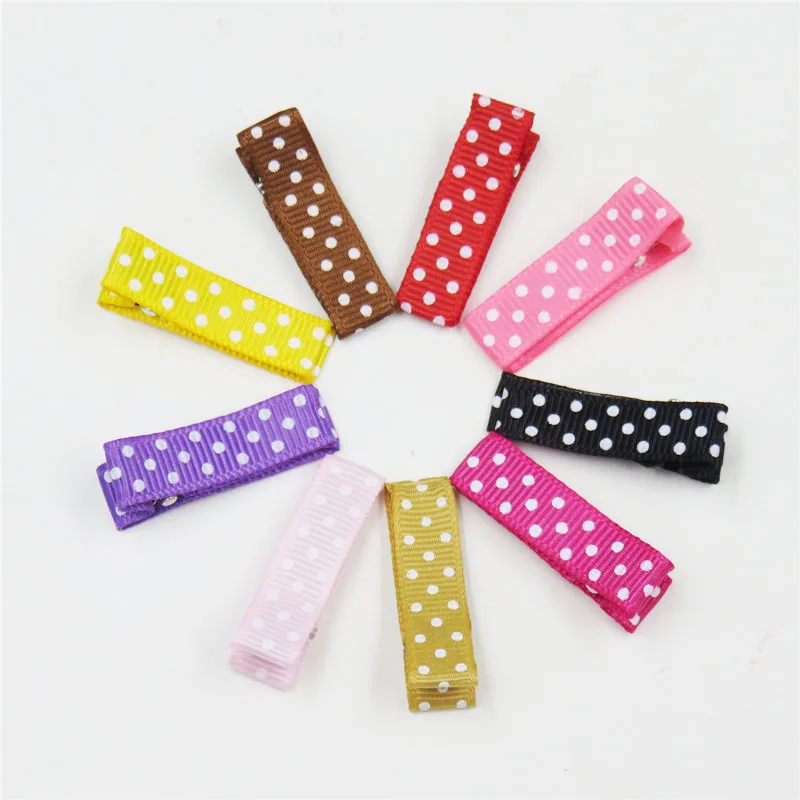 

10PCS/lot DIY DOTs hair accessories Hairpin accessories flat mouth square clip word duckbill clip handmade alloy material card
