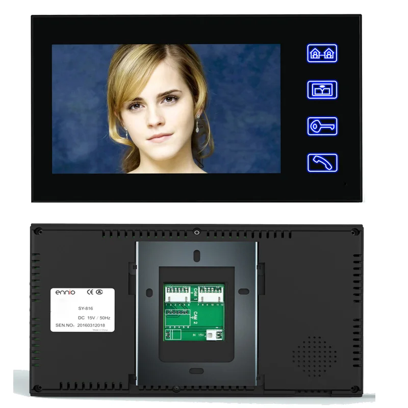 SmartYIBA 7 "HD WiFi видео дверной звонок IOS/Android приложение управление беспроводной и проводной безопасности Видео домофон визуальная запись