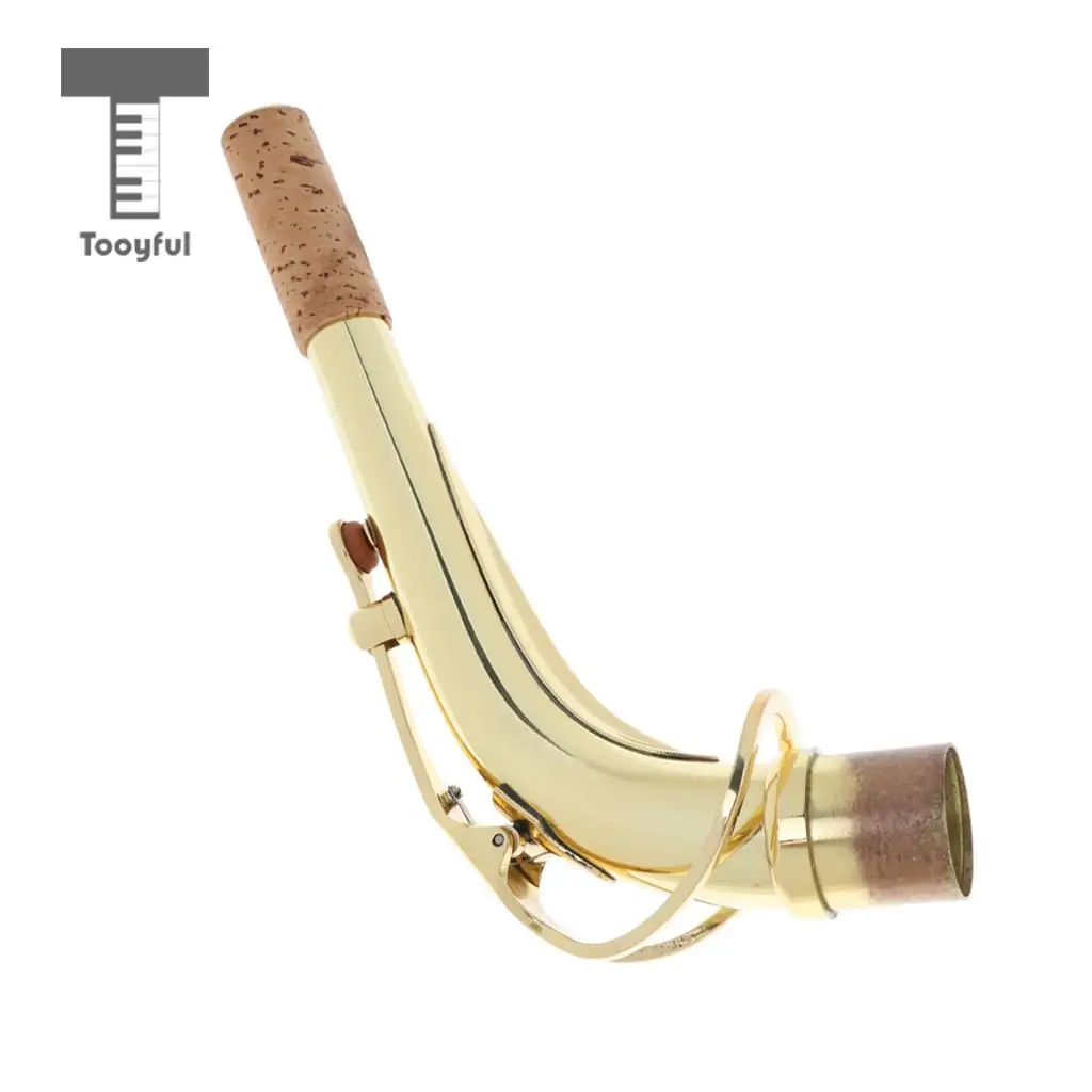 Tooyful изысканный латунный изгиб Sax шеи золотой лак для альтовый саксофон Ми-бемоль запасные части