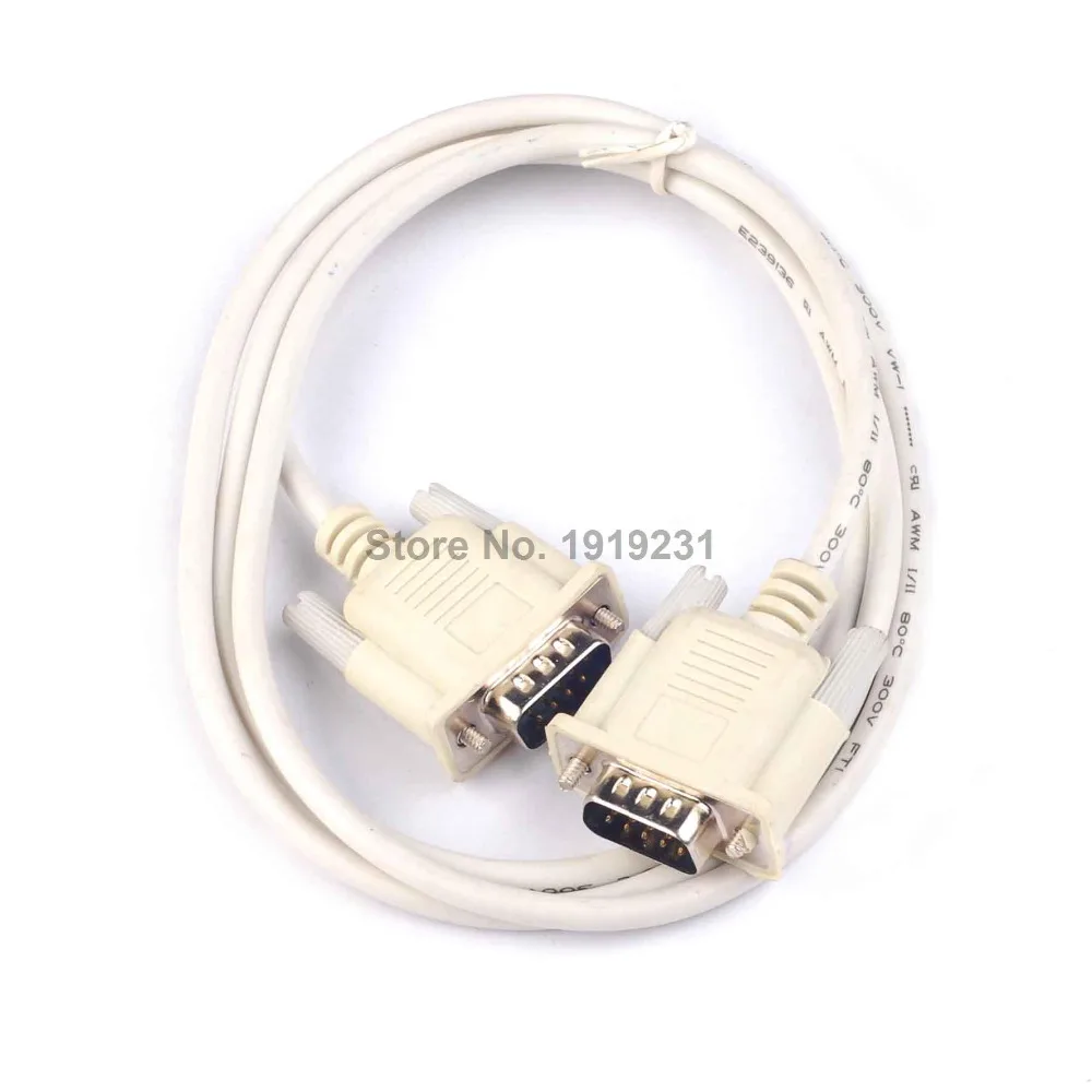 

1PCS 1.5M Serial RS232 9 Pin Male To Male DB9 9 Pin COM Port Converter Connector Adapter Extension Cable for PC
