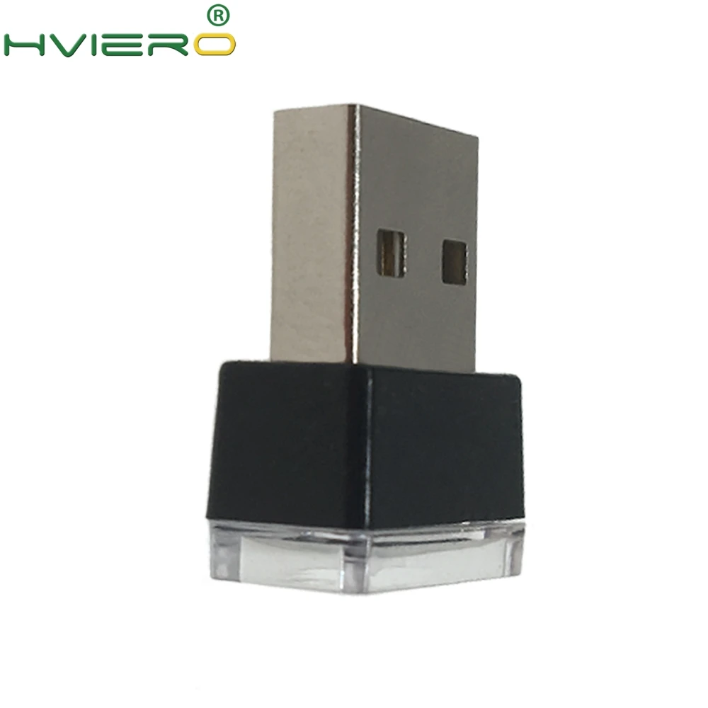 5X Авто USB светодиодный DC 5V красный/синий/белый/розовый атмосферная декоративная лампа аварийного освещения Универсальный PC Портативный Plug and Play