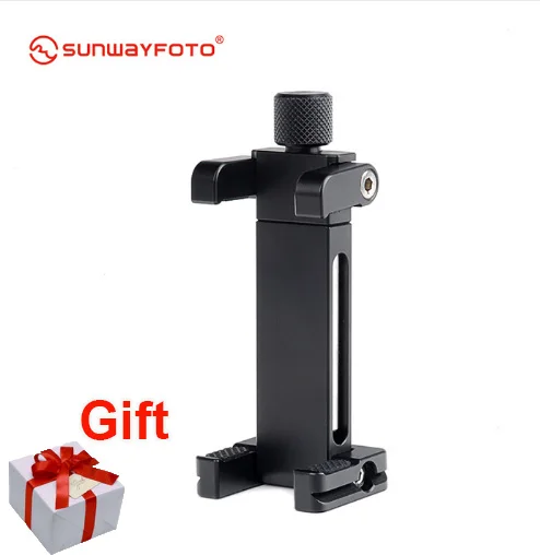 

SUNWAYFOTO CPC-02 Phone Tripod Mount Professional Desk Mobile Phone Clamp Holder Bracket