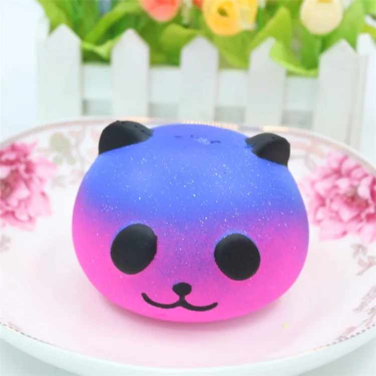 8,5 см мягкие панда Медведь сжимает Squishies Galaxy милый смешной ручной Спиннер гаджеты Анти Стресс Новинка приколы Шутка Подарок Улыбка Игрушки