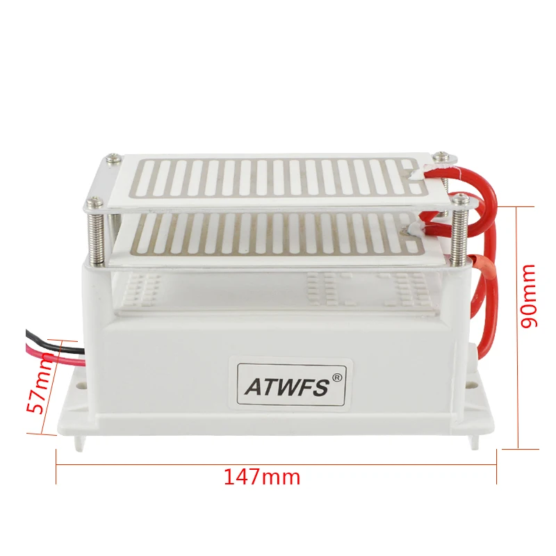 ATWFS 10 Гц/ч портативный генератор озона 12 в автомобильный очиститель воздуха двойная керамика озоновая пластина озонатор стерилизатор длительный срок службы
