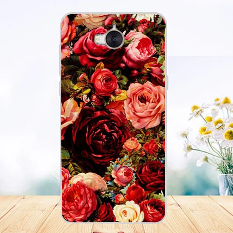 Для huawei Y6 случаев Роскошный узор роспись Тигр филин Роза Cat Мягкая Задняя накладка чехла из ТПУ для huawei Y6 5," телефон Sheer