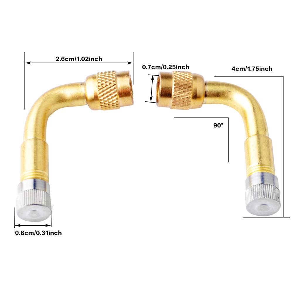 SPEEDWOW 2 шт. 45/90/135 градусов бескамерный клапан удлинитель адаптер для мотоцикла велосипед автомобиль грузовик
