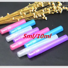 5 шт. бутылочки с распылителем 5 мл 10 мл пустой распылитель для духов пластиковая ручка для путешествий Мини многоразовый случайный