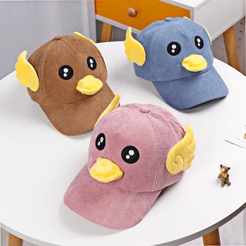 

Baby hats cute cartoon children baseball caps autumn and winter new 3-6 years old boys and girls cap kids snapback beanies caps
