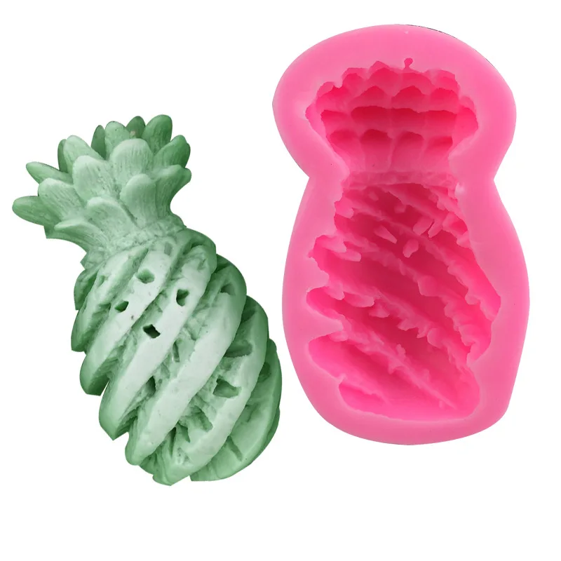 3D Stereo Pineapple Cake Mold DIY Silica Gel Turn Sugar Mould Soap Mould Baking Cake Decoration