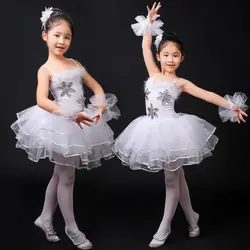 Белый Лебединое озеро Балетные костюмы сценические костюмы дети Профессиональный блюдо балетное платье для Обувь для девочек Костюмы для