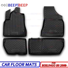 Для Citroen Berlingo B9 2008-автомобильные Затопленные коврики ковры Авто Пол пылезащитный нескользящий автомобильный Стайлинг украшение интерьера