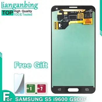 

Super AMOLED LCD Display For Samsung Galaxy S5 G900 i9600 SM-G900 SM-G900F lcd display Touch Screen Digitizer Assembly