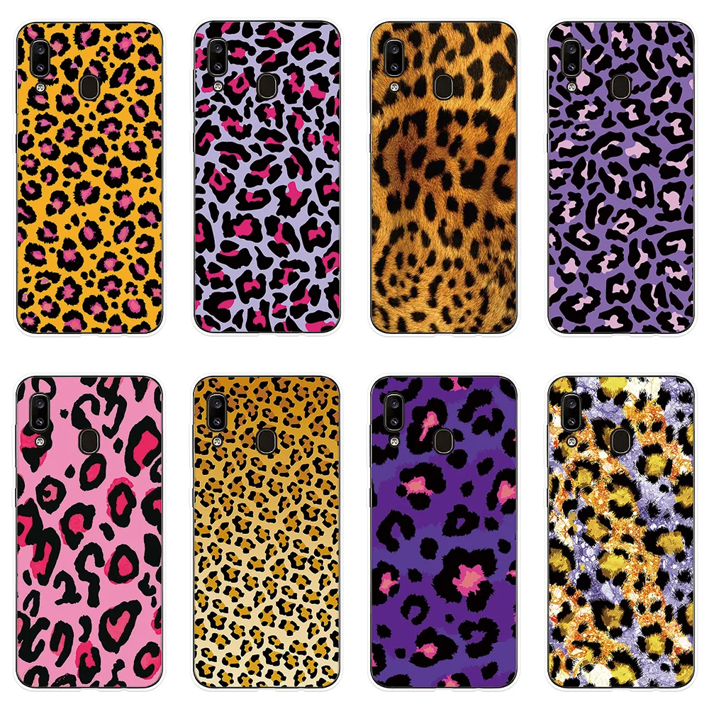 

Leopard Print Silicone Phone Case For Sumsung Galaxy A10 A20 A20E A30 A40 A50 A60 A70 A80 M10 M20 M30 Soft Shell Cover Case