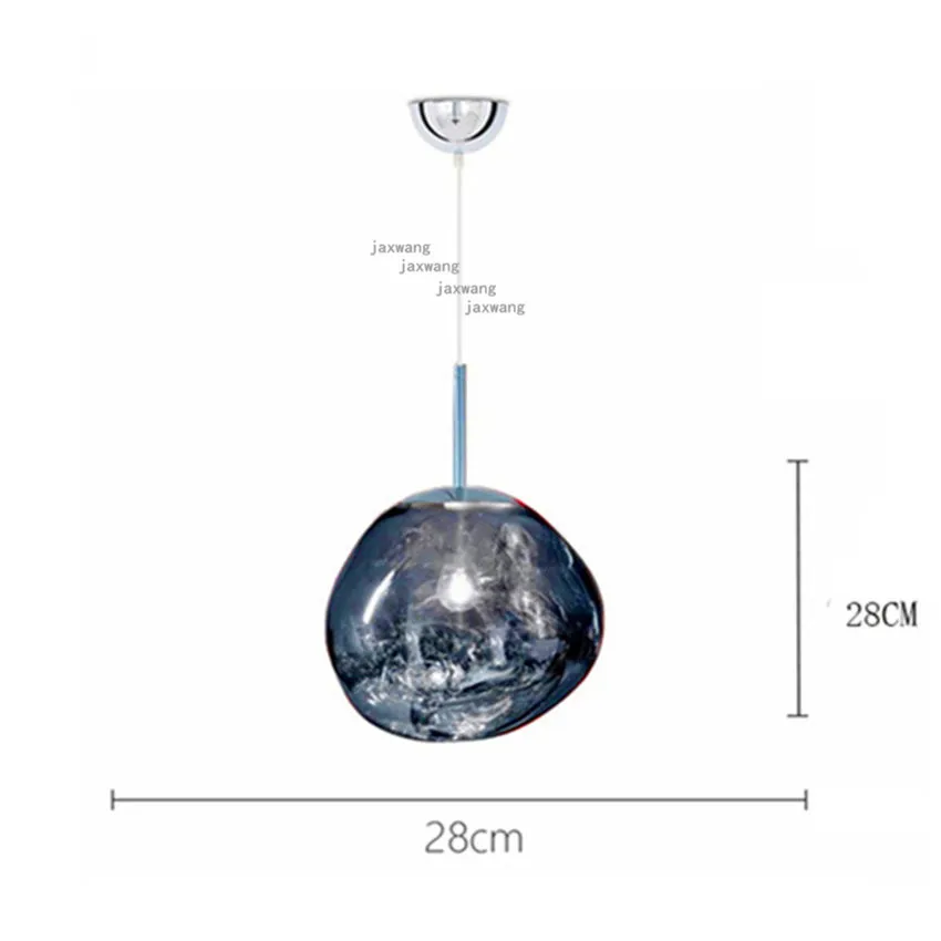 Светодиодный потолочный светильник Стекло современные подвесные потолочные светильники подвесные светильники расплава вулканической лавы Обеденная до осветительная Подвесная лампа свет - Цвет корпуса: I
