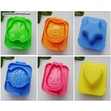 Медвежонок Cake Box tuche рыбы пресс-формы мультфильм сердце риса и овощей рулон яйца увеличит ребенка аппетит