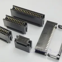 20 штук 2,54 мм Шаг край карты разъем IDC Тип слот 10 14 16 20 24 26 30 34 40 50 60 64 Pin PCB золото палец платы разъем