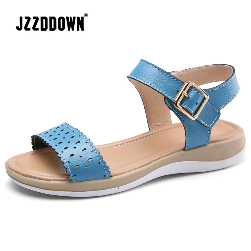 

Women's Sandals Shoes Flat Beach Genuine Leather Summer Ladies Flip Flops Slippers Casual Girls Gladiator Sandals Shoe