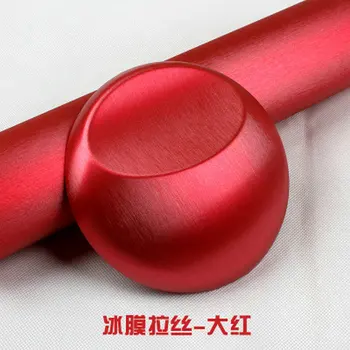 

152cm Car Styling Red Metallic Brushed Aluminum Vinyl Matt Brushed Car Wrap Film Sticker Decal With Bubble Interior Stickers
