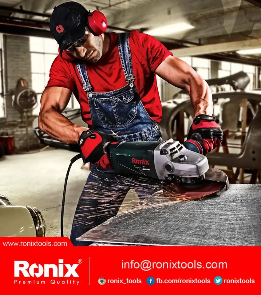 Ronix, дизайн,, угловая шлифовальная машина 880 Вт, 115 мм, электрическая мини-Угловая шлифовальная машина, полировальная машина, модель 3110