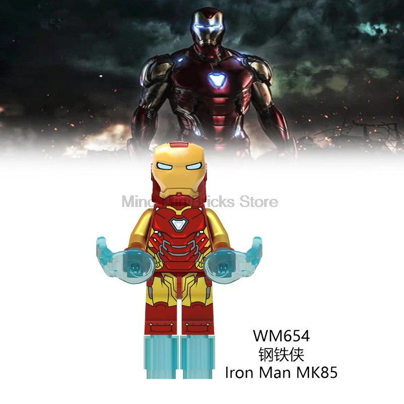 

Legoing Iron Man 2 Tony Battle Armor MK5 Single Sales Building Block Figure Model Kids Toys Gift Compatible with Legoings Marvel