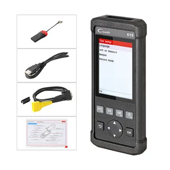 

Newest Launch Creader 619 Code Reader Full OBD2/EOBD Functions Support Data Record and Replay Diagnostic Scanner