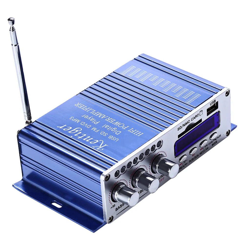 Kentiger HY 502 усилители 2CH Hi Fi стерео усилитель USB FM аудио автомобильный цифровой