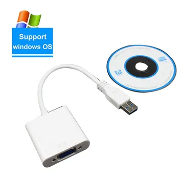 

LANDFOX Hot sale USB 3.0 To VGA Multi-display Adapter Converter External Video Graphic Card for Windows 7/8/8.1 Dropshipping