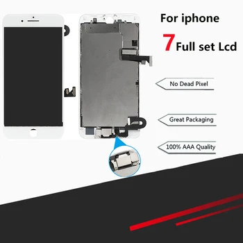 

10PCS Full Assembly display suitable for iPhone 7 Touch Screen Digitizer with full set of 3D touch and front-facing camera