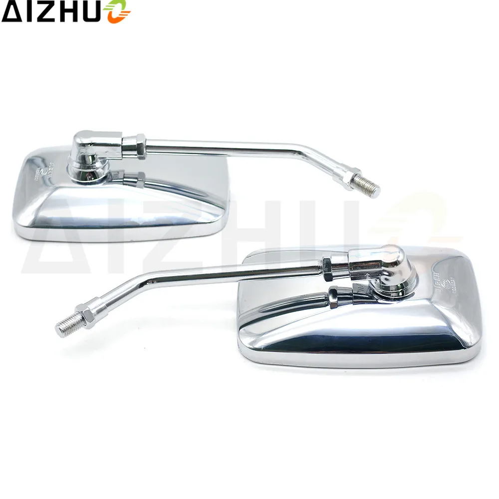 Motorcycle Rearview Rear view Mirrors Retro ABS Plastic  White Len Mirror For Yamaha XSR700 XSR900 SRV250 FZ-6N VMAX 1700 1200